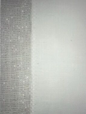 SFERRA White Linen Table Runner with Hemstitch Detail